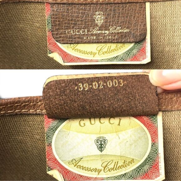 GUCCI AUTHENTIC BROWN MONOGRAM COATED CANVAS TOTE BAG - Picture 4 of 12